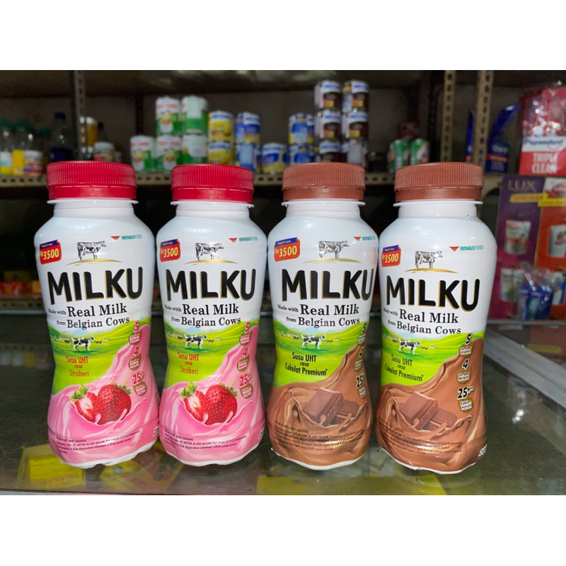 

Milku susu UHT Premium 200ml isi 12 pcs