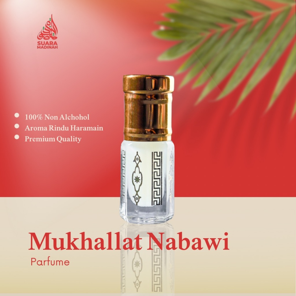 Suara Madinah - MUKHALLAT NABAWI Parfum Non Alkohol Arab Haramain Tahan Lama Serba Guna Cocok untuk 