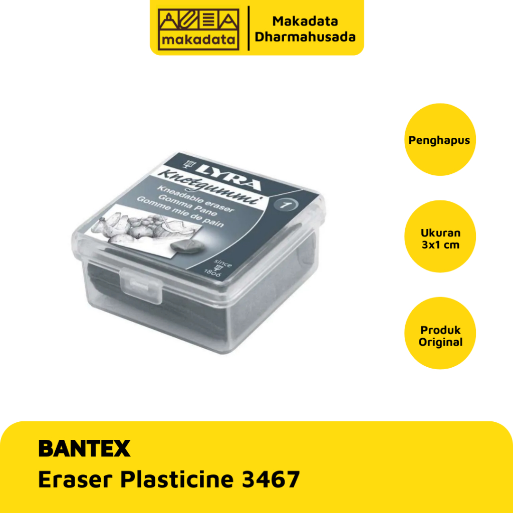 

LYRA KNEADABLE / CLAY ERASER SOFT 3467 PENGHAPUS PLASTISIN
