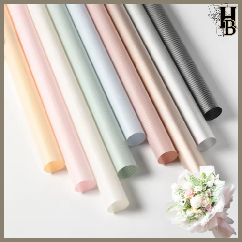 

20 LEMBAR Flower Wrapping Paper List Kertas Buket Bunga Korea Cellophane 6167