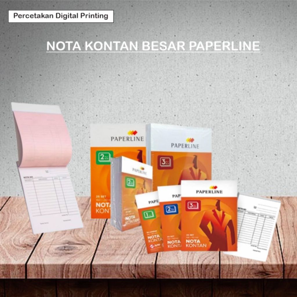 

NOTA KONTAN BESAR PAPERLINE / NOTA PAPERLINE 1 PLY / NOTA PAPERLINE 2 PLY / NOTA PAPERLINE 3 PLY / ALAT TULIS KANTOR / PERLENGKAPAN SEKOLAH / PERLENGKAPAN KANTOR / ATK