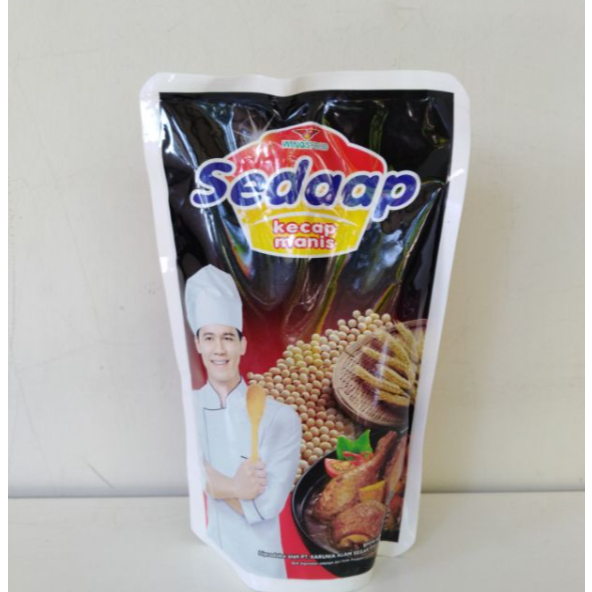 

Kecap Manis Sedaap Pouch Isi Ulang 550ml atau 728Gr / Kecap Sedaap / Kecap Sedap Per Bungkus