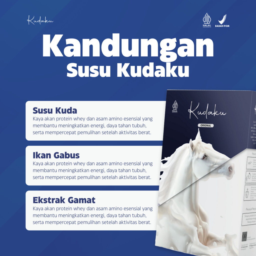 Nooisela Kudaku Susu Kuda Peningkat Stamina Penambah Bpom Original Herbal Pria Hormon Testosteron