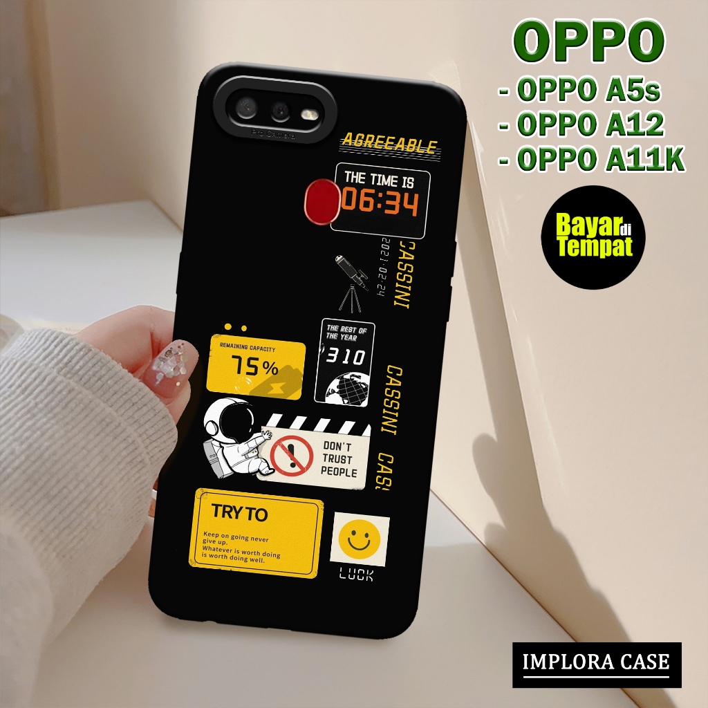 Case Oppo A5s / A12 / A11K Motif Aesthetic IMPLORA CASE Casing Oppo A5s / A12 / A11K Softcase Hp Opp