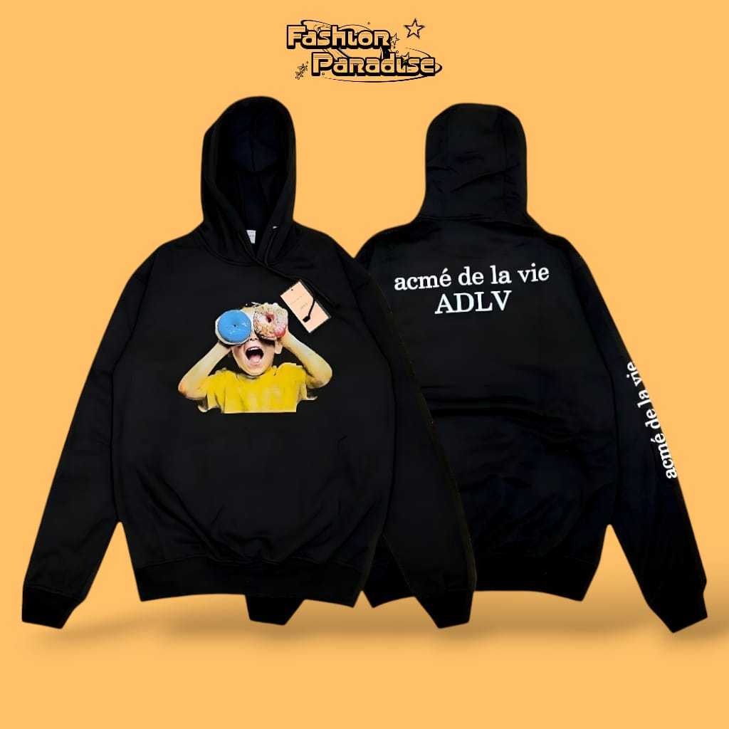 HOODIE SWEATSHIRT *FASHIONPARADISE888* ADLV BOY WITH DONUTS FULL TAGS AND LABEL UNISEX