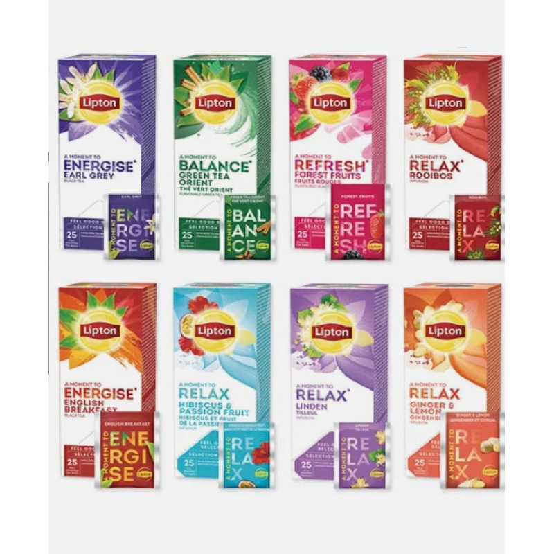 

Lipton Balance Green Tea Relax Energise Earl Grey Infusion Tea Large Selection TEH