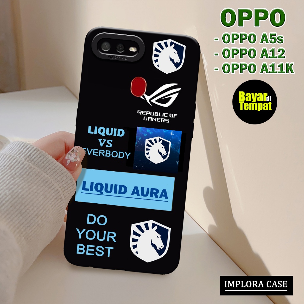 Case Oppo A5s / A12 / A11K Motif Gaming IMPLORA CASE Casing Oppo A5s / A12 / A11K Softcase Hp Oppo A