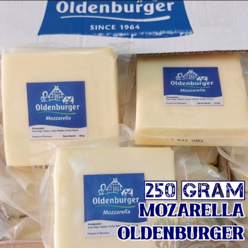 

Mozarella Oldenburger 250gr Premium Bahan Import Dijamin Mulur/ Strecy
