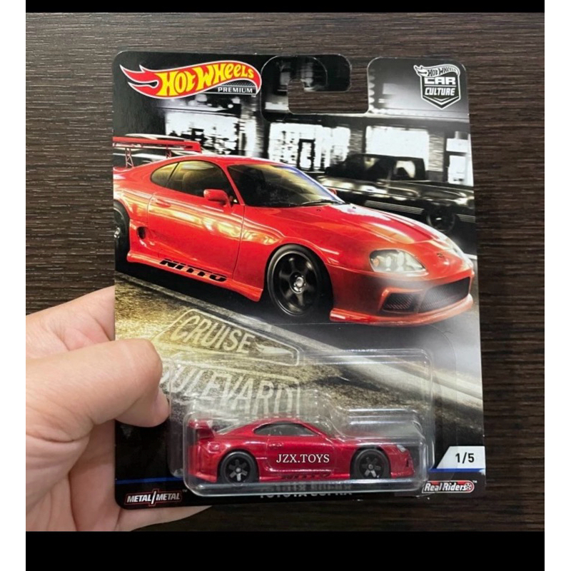 Hotwheels Premium Boulevard Toyota Supra Merah