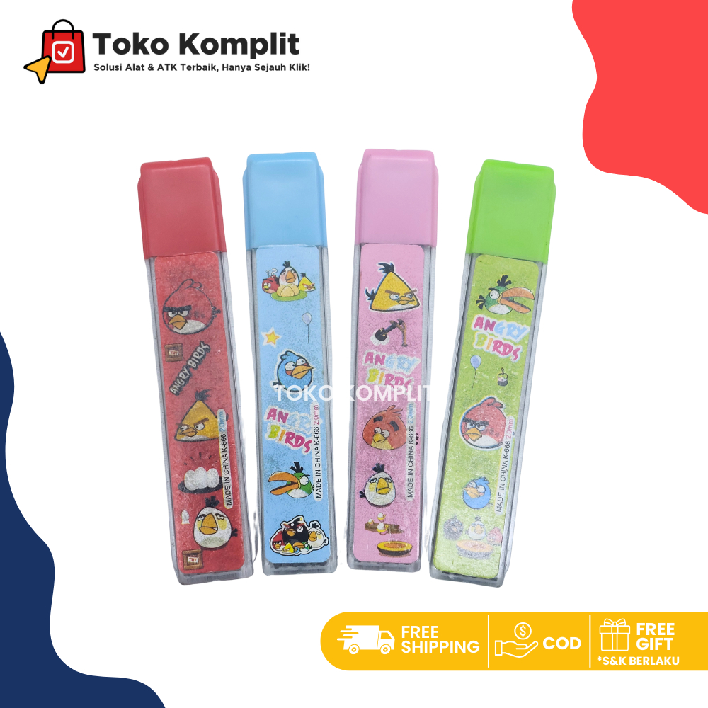 

Komplit - Isi pensil mekanik angry bird K-666 2.0mm