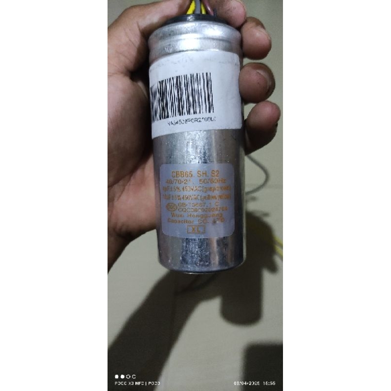 kapasitor mesin cuci Baru Aqua 2 tabung CBB65