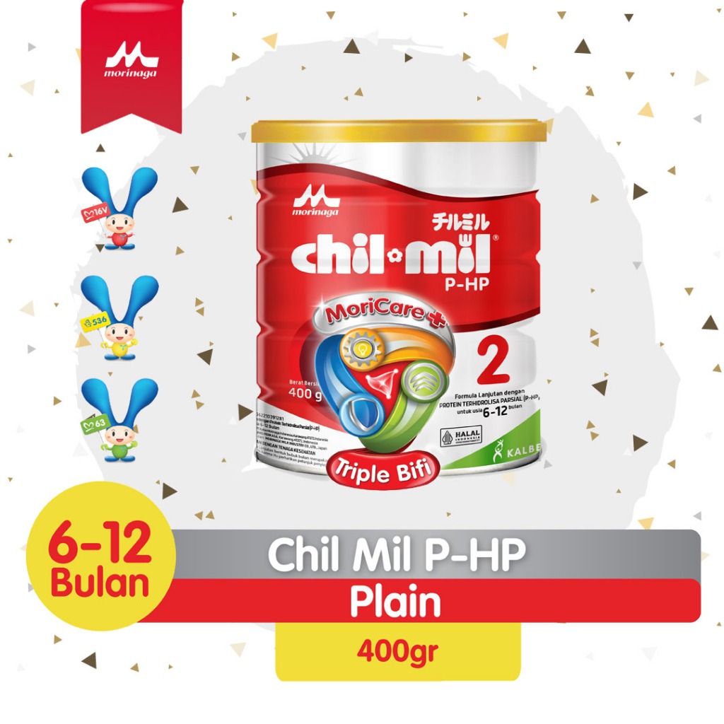 Morinaga Chil Mil PHP 400gr - Chil Mil P-HP Susu Formula Usia 6-12 Bulan 400 gr