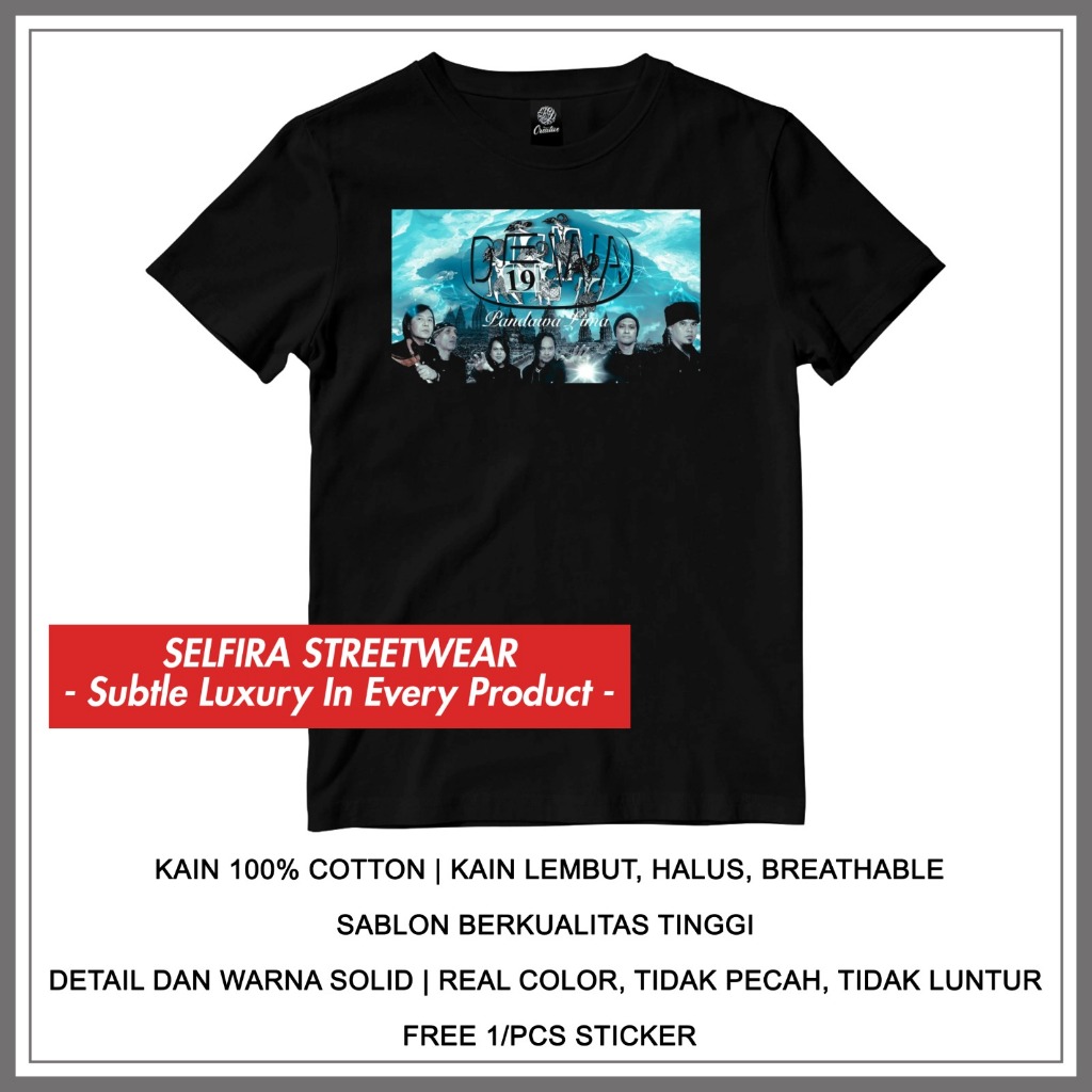 Kaos Distro Dewa 19 - Pandawa Lima