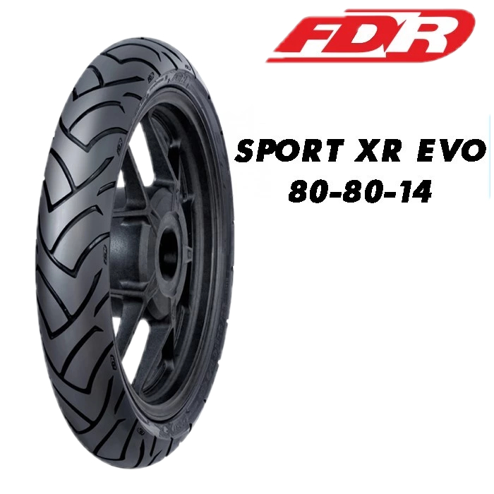 BAN LUAR DEPAN FDR 80/80-14 SPORT XR EVO TUBELESS MIO SPORTY / LAMA / SOUL KARBU / GT / FINO / XRIDE