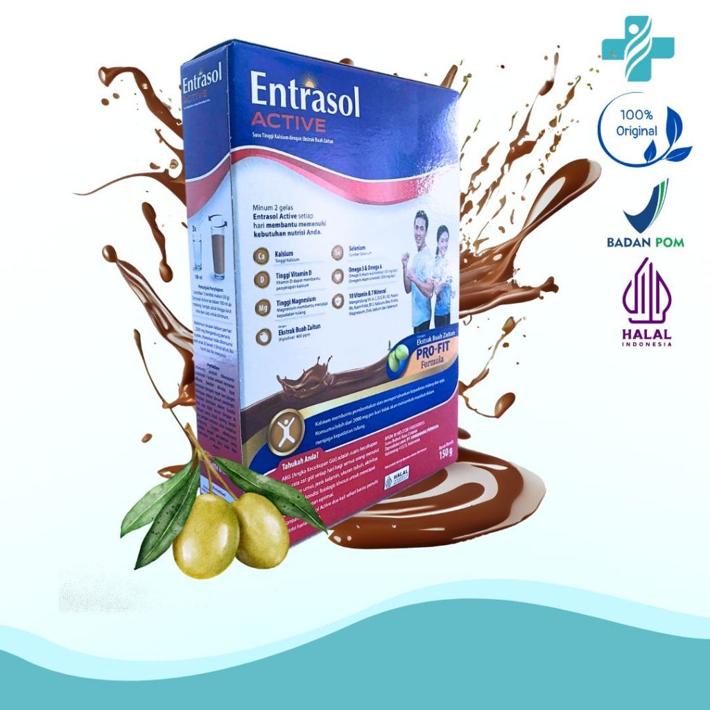 

Entrasol Active rasa coklat 150gr