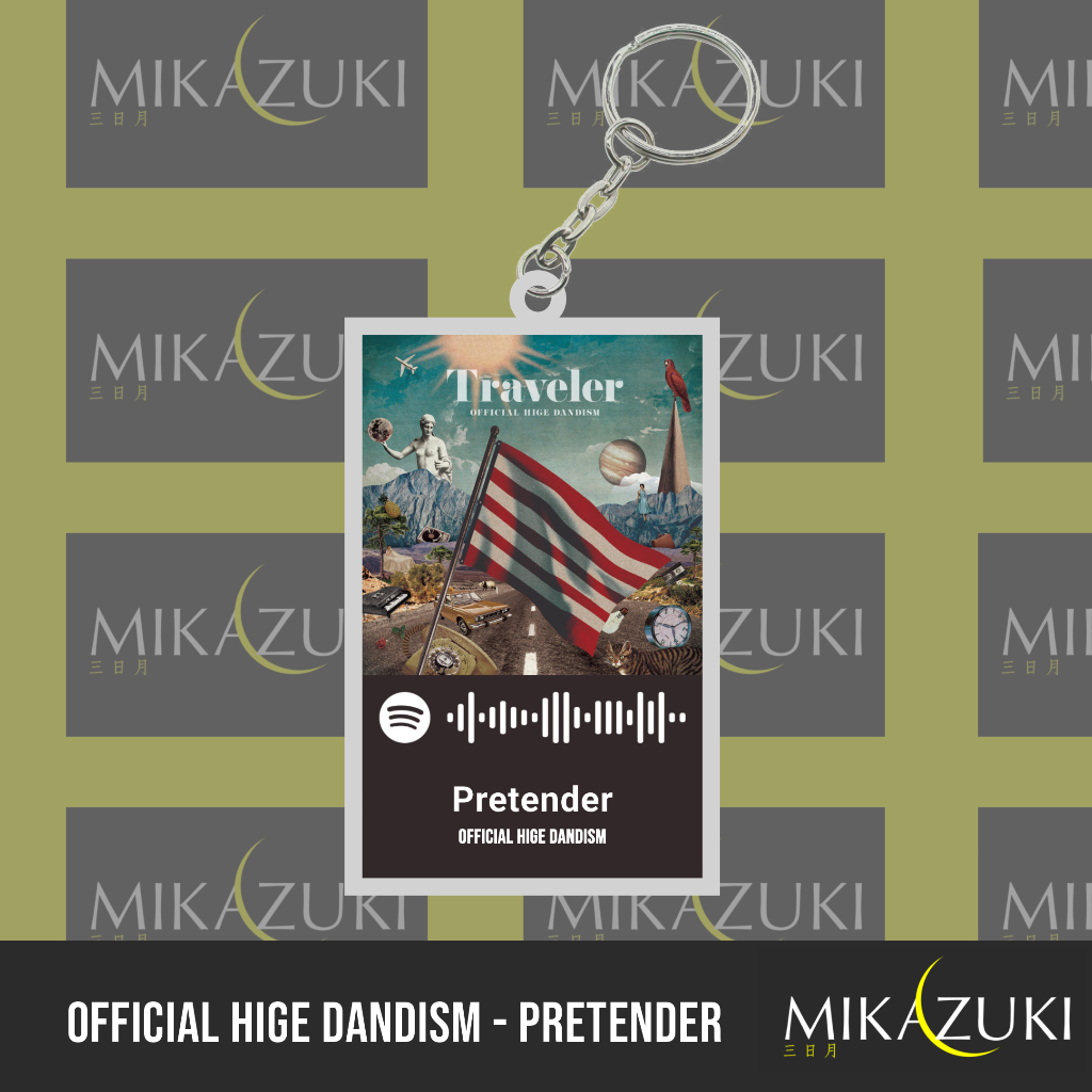 GANTUNGAN KUNCI AKRILIK SPOTIFY - OFFICIAL HIGE DANDISM