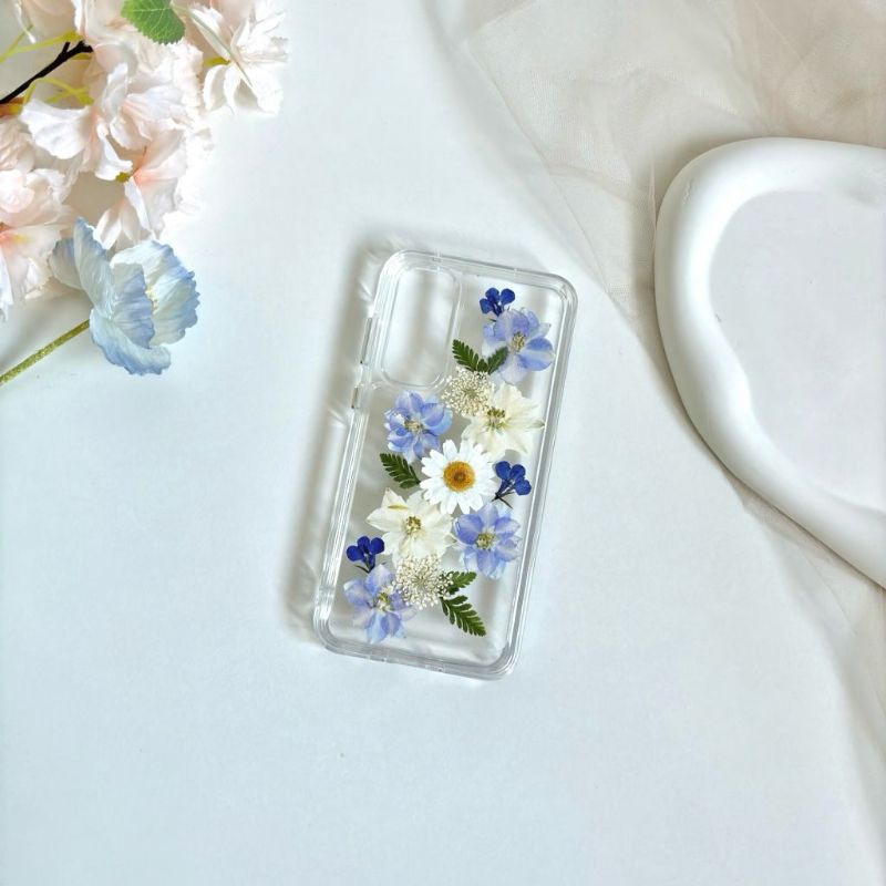 New pressed flower case // case bunga asli bunga kering // case iphone samsung