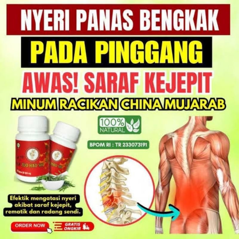 ZOU HAO SHI ASLI ORIGINAL | OBAT HERBAL CINA | OBAT SARAF KEJEPIT | KAPSUL CINA | GINGSENG ASLI | OB