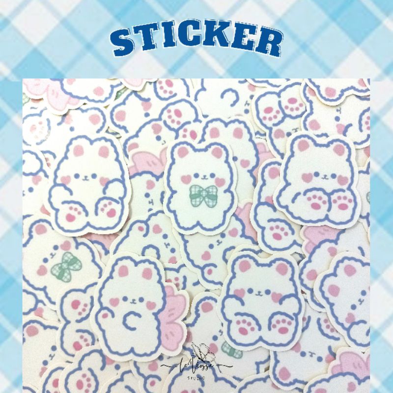 

Sticker pins Teddy Bear Putih // Sticker Freebies // Sticker Journal atau Scrapbook