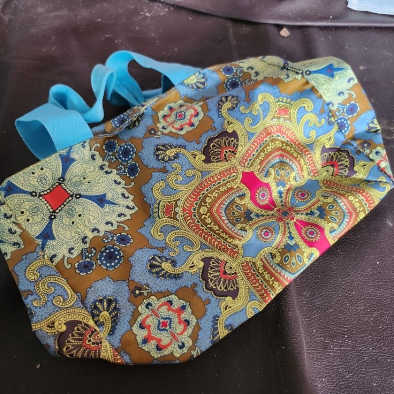 tas motif bunga cantik