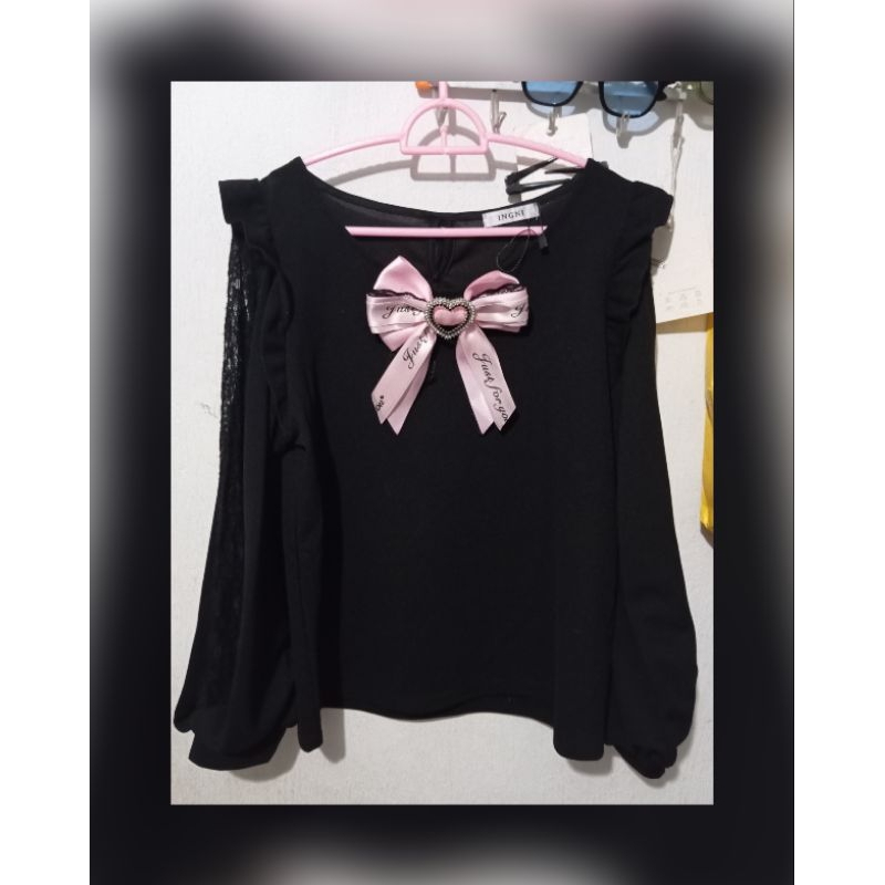 jirai kei top / jirai kei / goth brukat top / gothic top