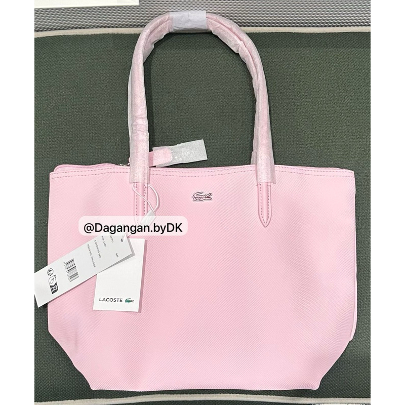 Tas Tote Bag Lacoste Baby Soft Pink Original 100% Small Size (Limited)
