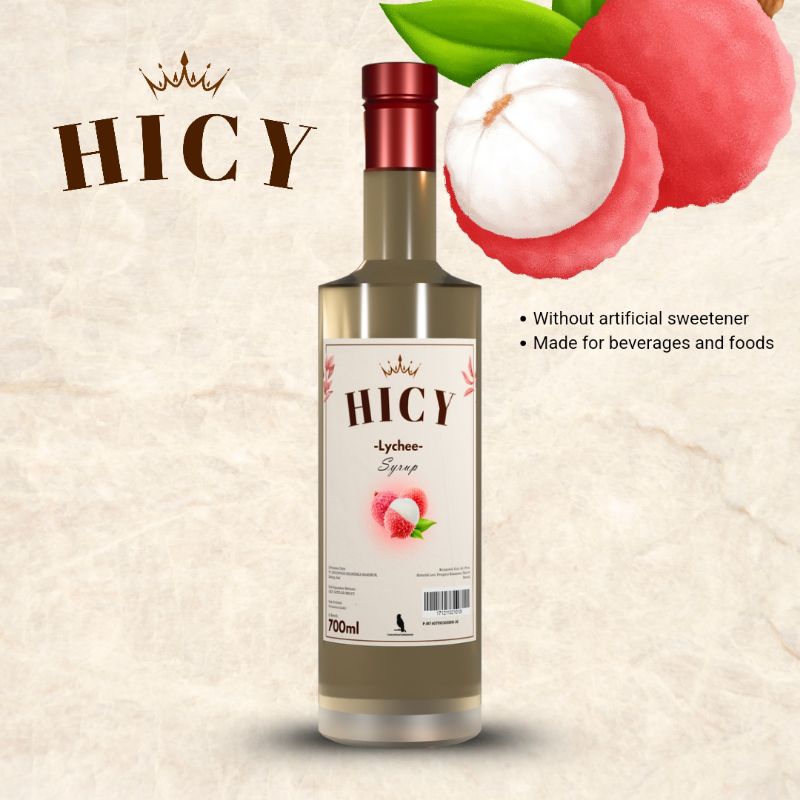 

HICY Lychee Syrup 700ml - Royal Syrup Premium
