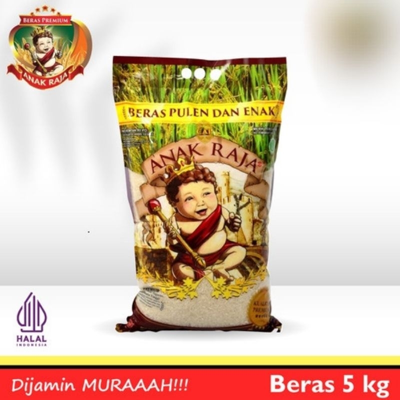 

Beras premium Beras anak raja 5kg 5000g