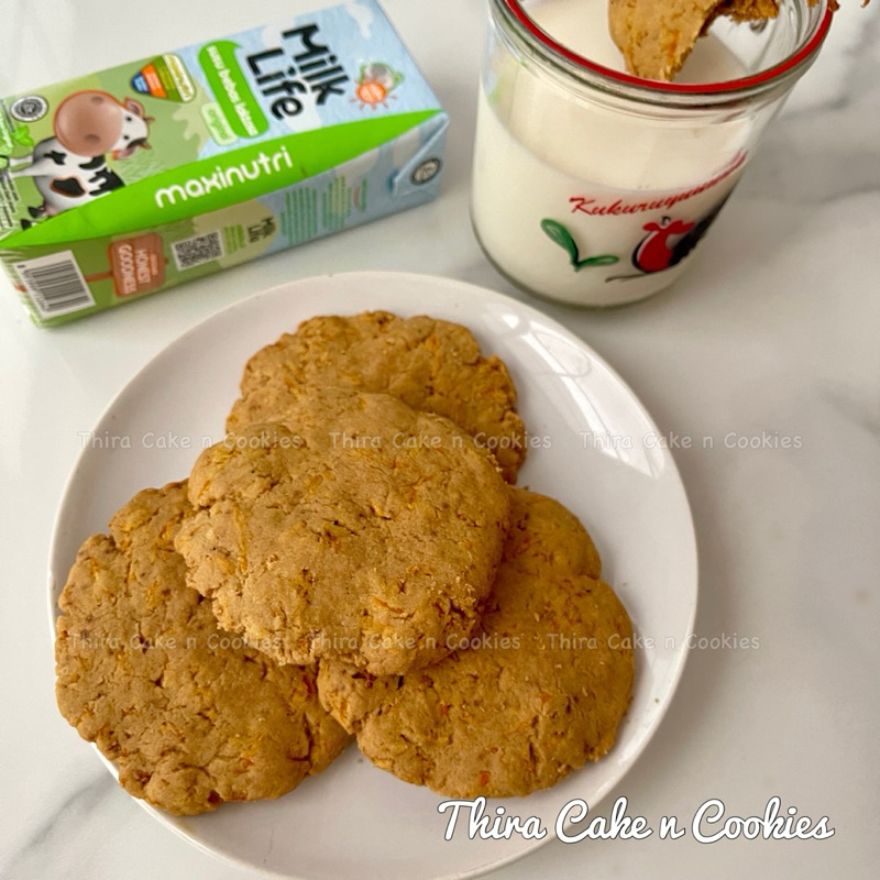 

5 pcs gluten free paleo diet cookies carrot kukis wortel kue kering cemilan snack sehat