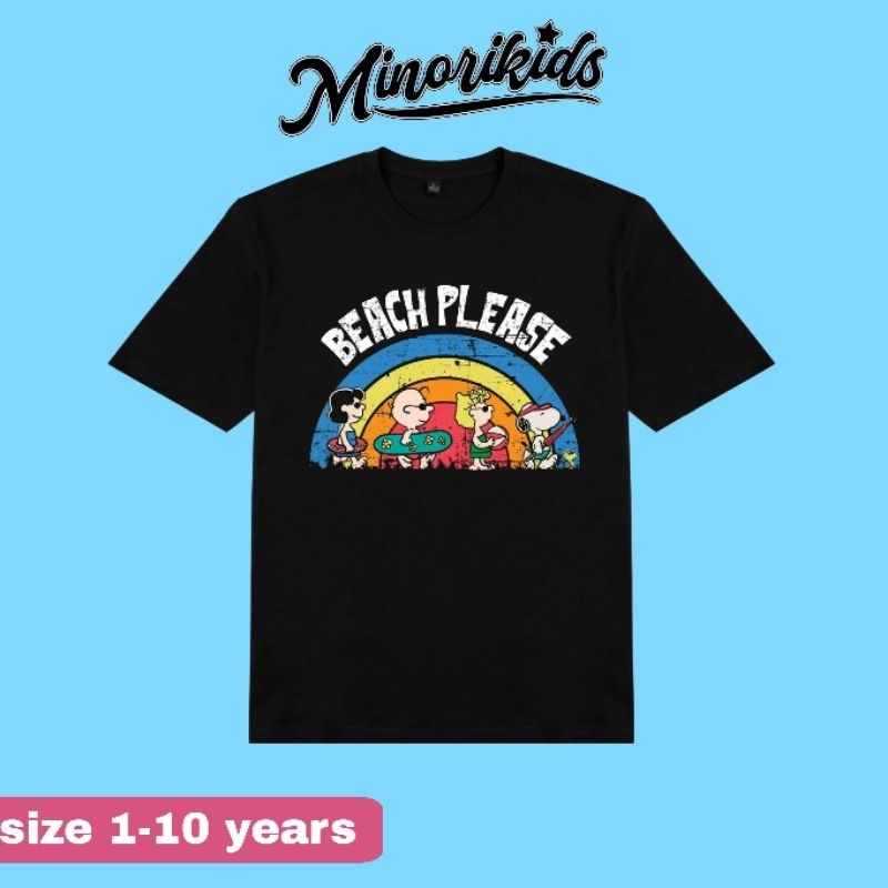 MINORIKIDS - SNOOPY BEACH Tees - Kaos anak snoopy - Baju anak snoopy - kaos anak anak - baju anak un
