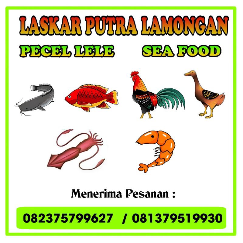 

(MINIMAL ORDER 100 PCS) STICKER PECEL LELE PECEL AYAM