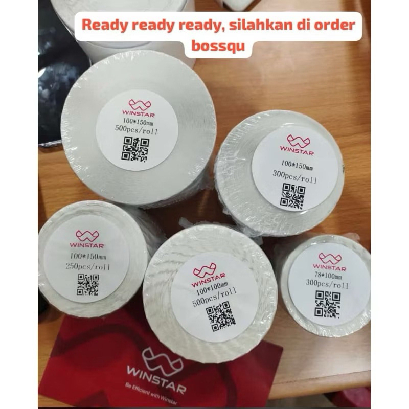 

POM Kertas Sticker Thermal Label Barcode 500 pcs 100x150 / 10x15 cm Stiker Label SPX 100x120mm 250pcs