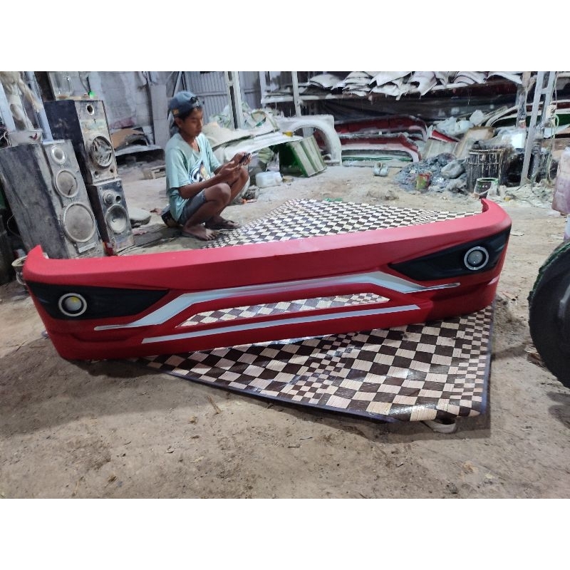 Bemper truk IZUSU NMR 71 SIGRA+ lampu