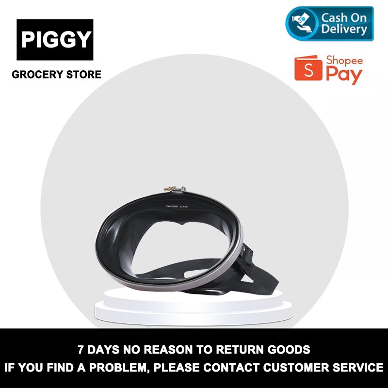 Masker Selam - Kaca Tempered & Sistem Anti Kabut [Untuk Snorkeling & Freediving] [Selam Tepi Silikon