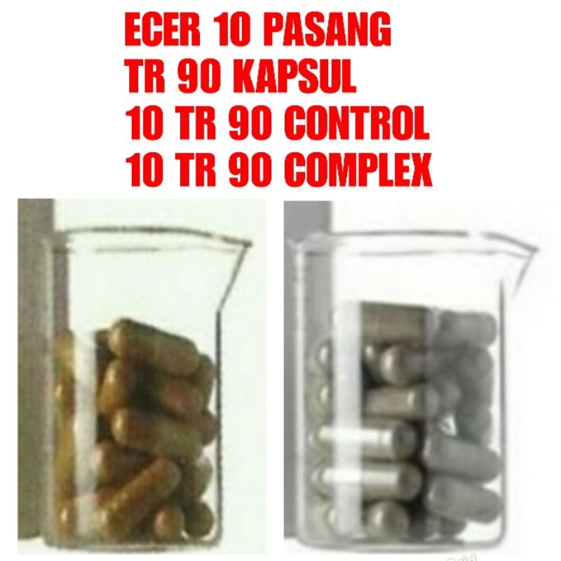 ECER 10 pasang butir kapsul TR 90 CONTROL COMPLEX (10 KAPSUL TR 90 CONTROL + 10 KAPSUL TR 90 COMPLEX