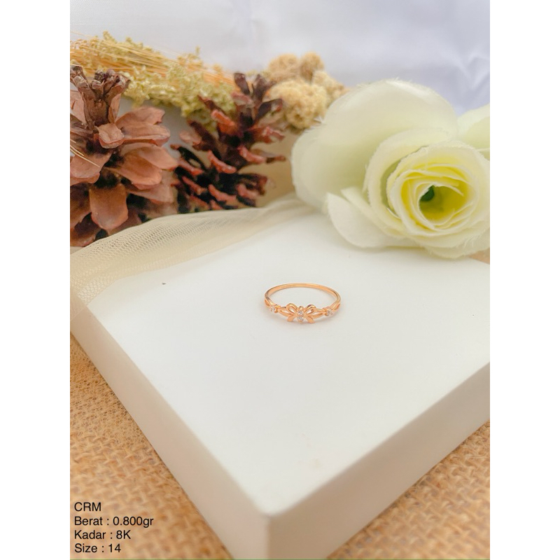 Perhiasan Cincin Cor Emas Kupu-Kupu / Butterfly UBS 8k/375