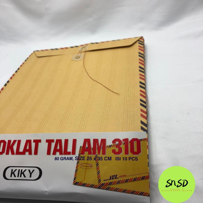 

amplop coklat lamaran kerja 80 gsm tali kiky isi 10 pc