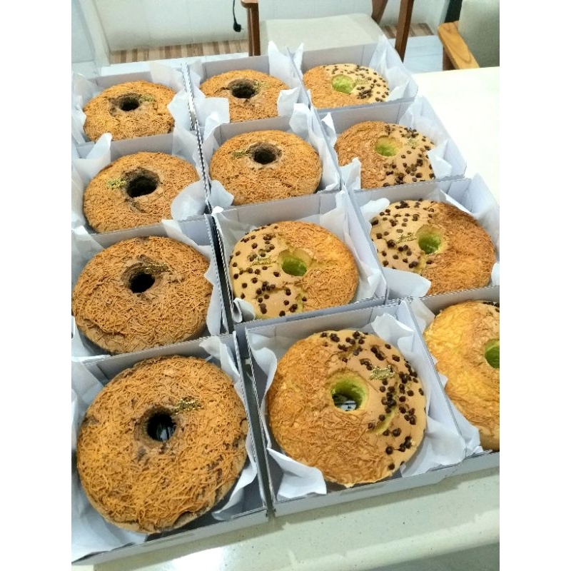 

Chiffon pandan keju