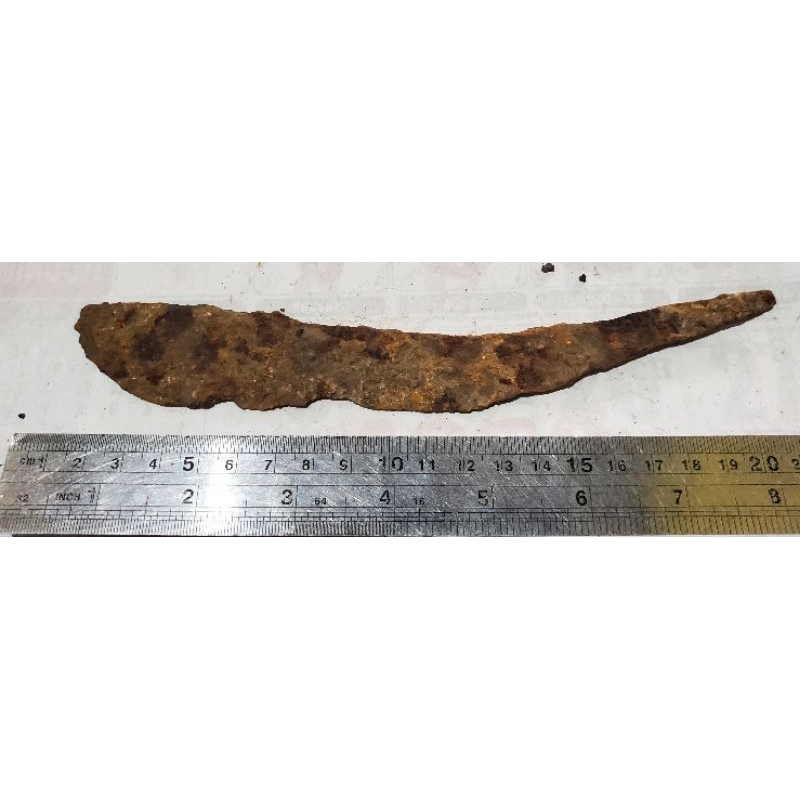 1 biji pusaka 21cm temuan tanah untuk koleksi/hiasan/pajangan