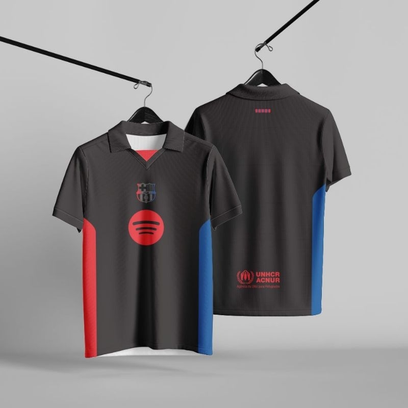 baju kaos retro Barca fantasy //Jersey vintage // Jersey olahraga//Jersey band