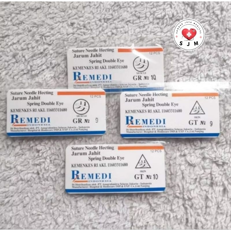 Remedi / Gea / Mpm / Nald / NeddleHecting / Jarum Jahit GT (KULIT)/GR (OTOT) Isi 12 Pcs/Bks