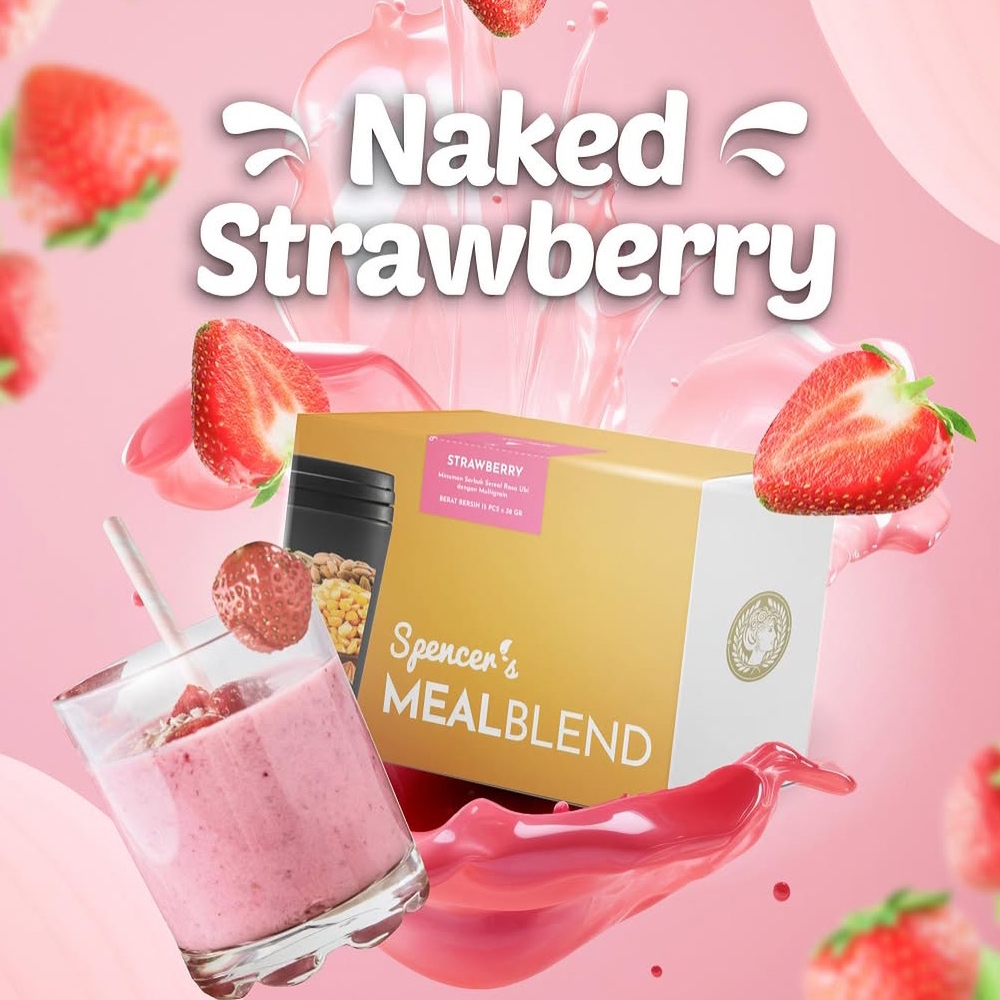 

Spencer's MealBlend Nutrisi Lengkap Harian Alami Rasa Strawberry