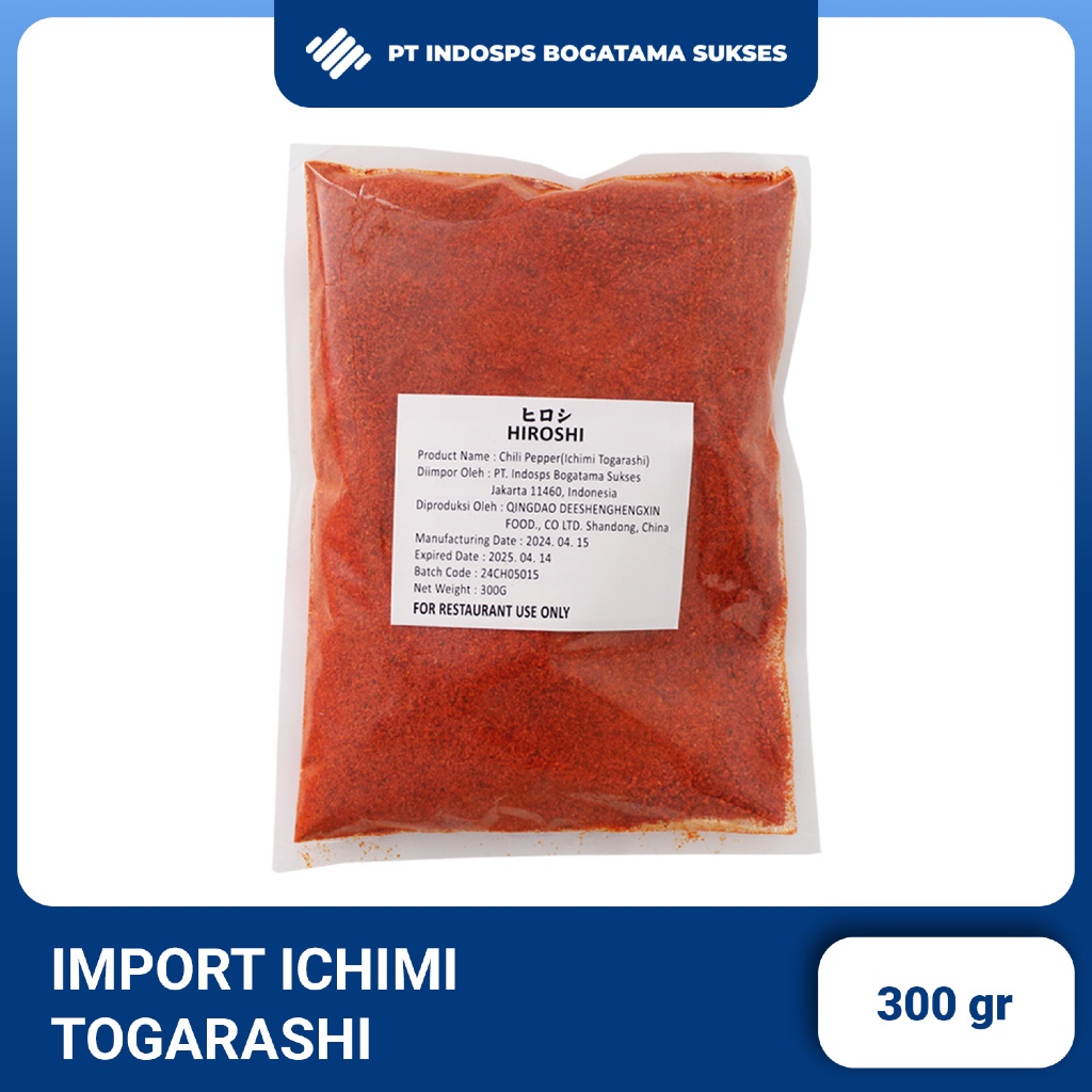 

Import Ichimi Togarashi 300 gram | Cabai Bubuk Jepang