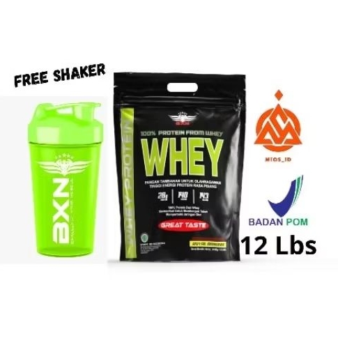 BXN Whey 12 Lbs Whey Protein Bag Original Free Shaker
