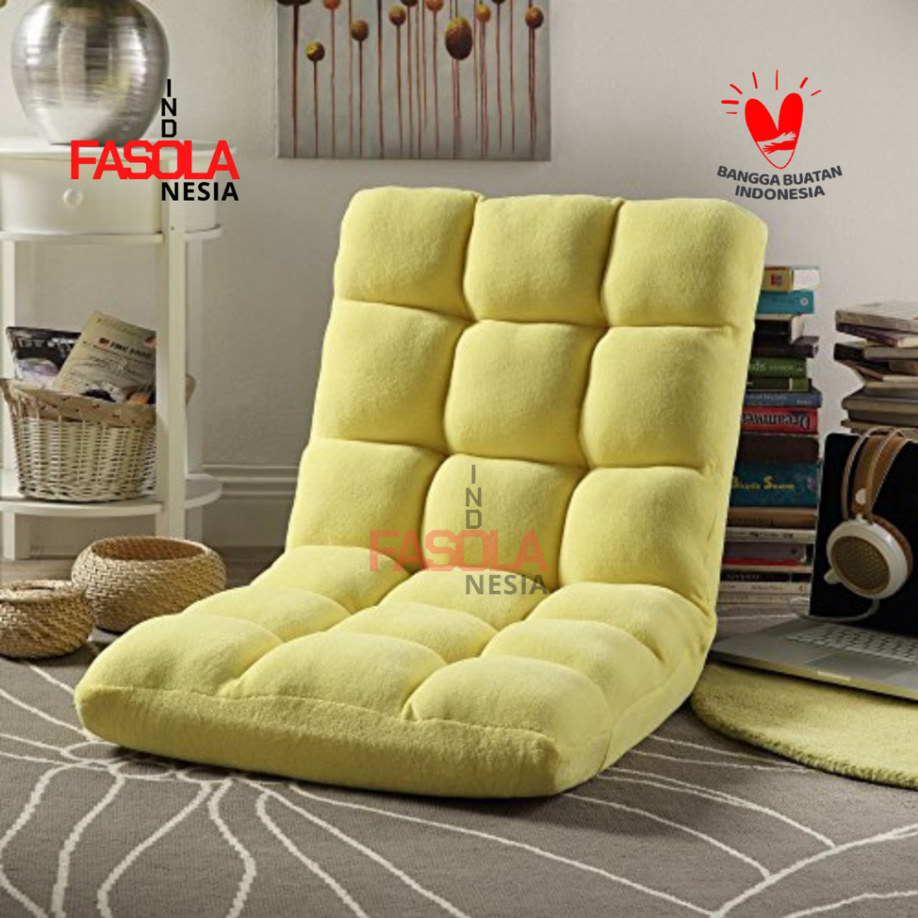 Kursi Lesehan Lantai Tatami Reclining 40 Lazysofa Lipat Sandaran Murah Viral