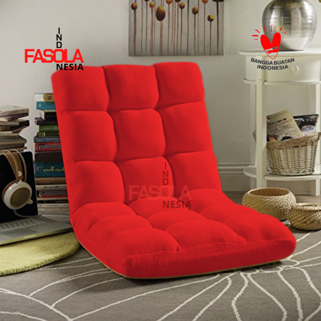 Kursi Lesehan Lantai Tatami Reclining 40 Lazysofa Lipat Sandaran Murah Viral