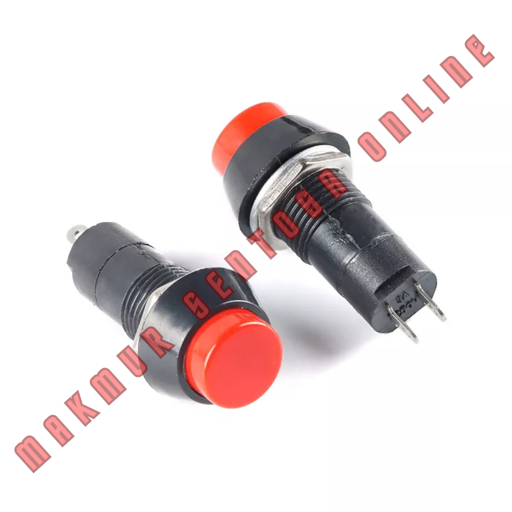 SAKLAR push switch on off bulat Kecil 2 Pin 2pin Tombol 2 Kaki
