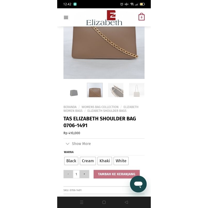 TAS ELIZABETH PRELOVED (LIKE NEW)