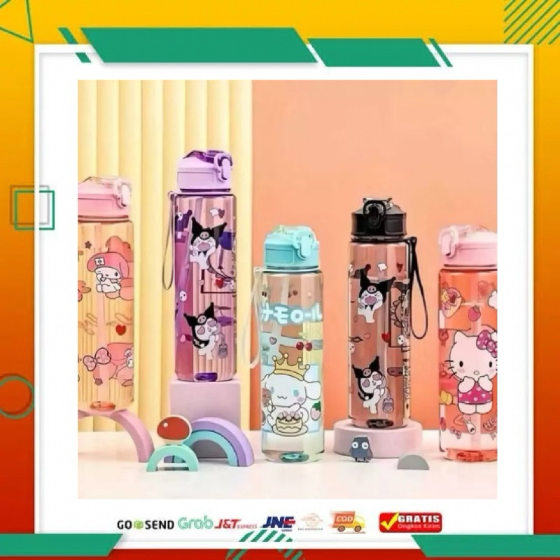 BOTOL MINUM ANAK SANRIO 900ml BPA FREE