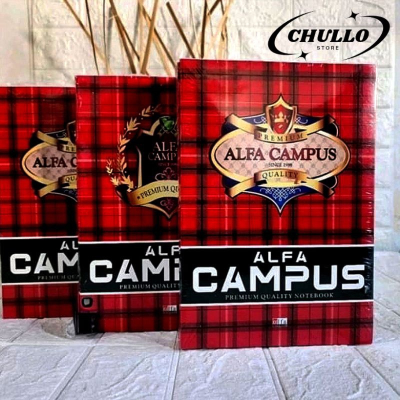 

Buku Tulis ALFA Campus uk boxy maxy panjang isi 50 lembar 10 Buku.